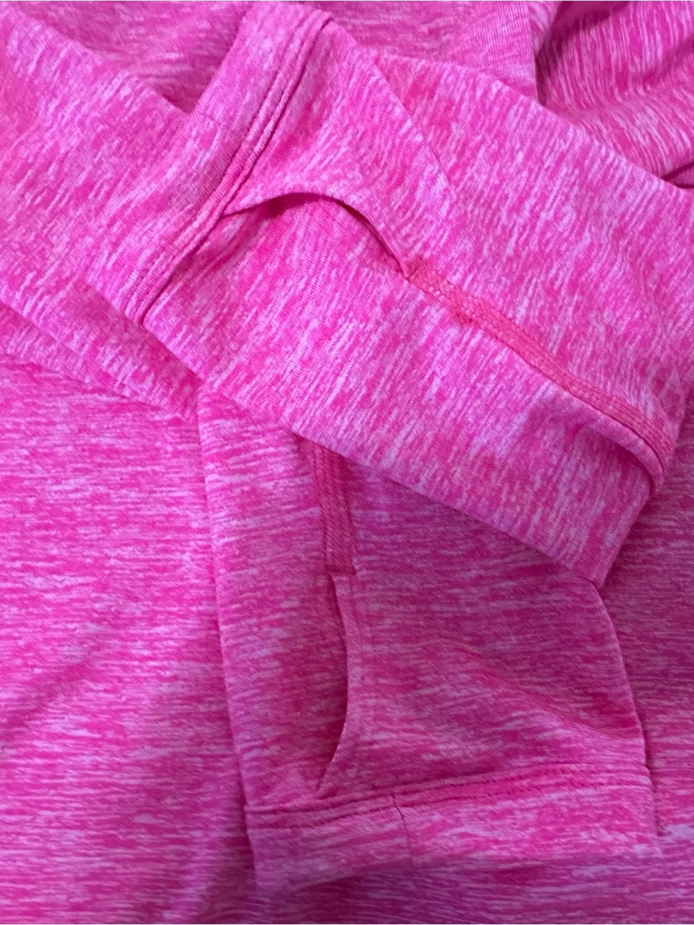 Nike Women's Pink Heather Half-Zip Performance Pullover- Large NWOT - Picture 6 of 6